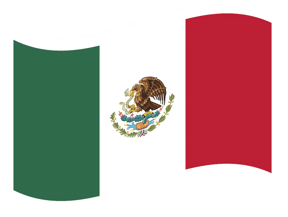 Flagge des Landes Mexiko