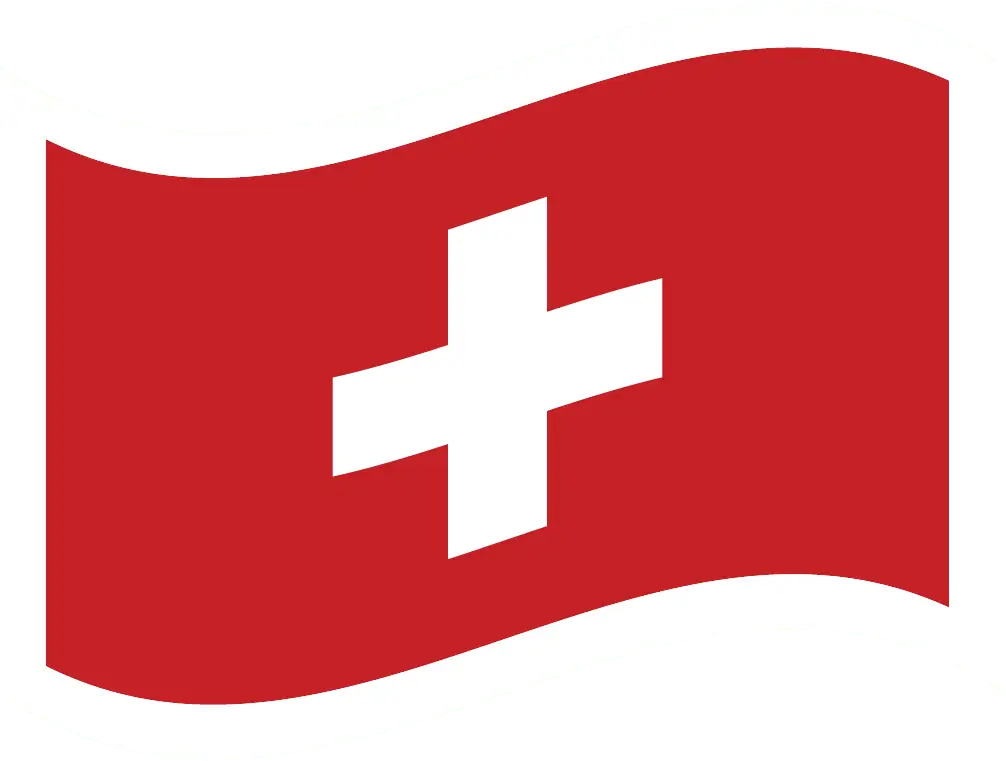 Icon der Länderflagge von der Schweiz
