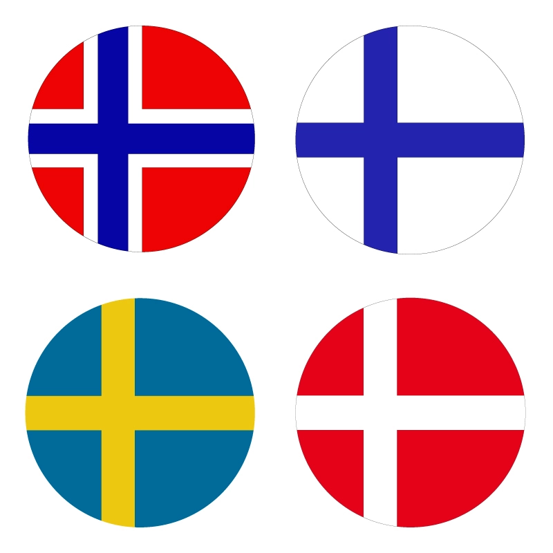 Flaggen Skandinavien