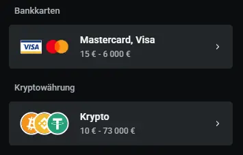Einzahlungslimits bei Leonbet, einem Wettanbieter ohne LUGAS Limit