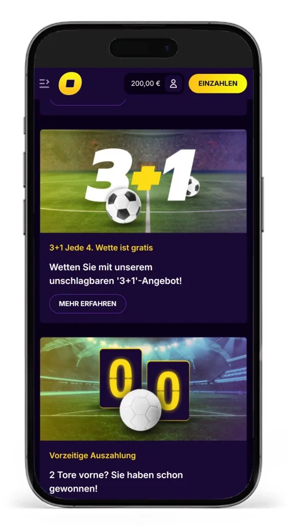 Einblick in die Bonusaktionen fuer Sportwetten bei CasinoLoots