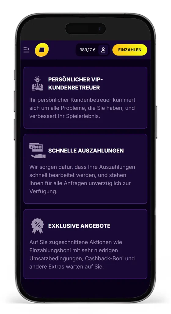 VIP-Programm vom Wettanbieter CasinoLoots mit exklusiven Vorteilen