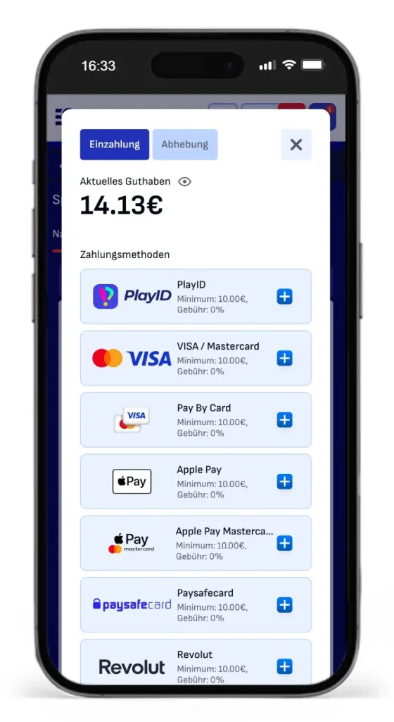 Einzahlungsmethoden bei Bankonbet