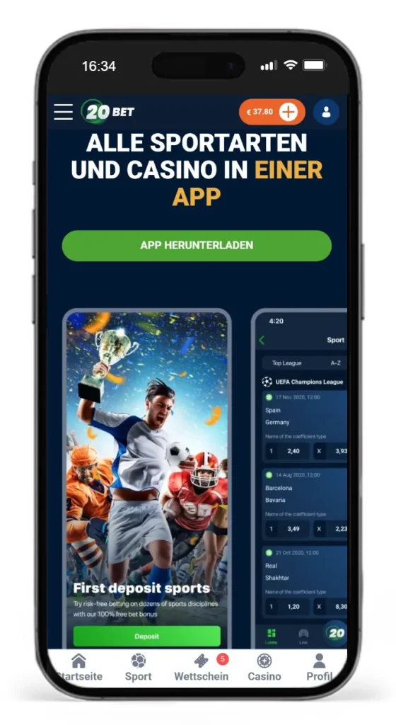 20Bet Download App