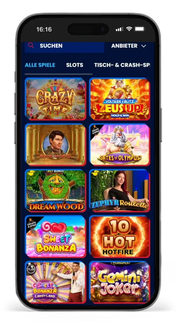 Slotauswahl im BetNFlix Online Casino