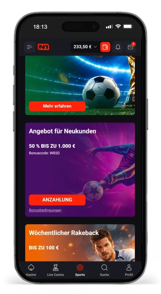 Angebot für Neukunden bei N1 BEt
