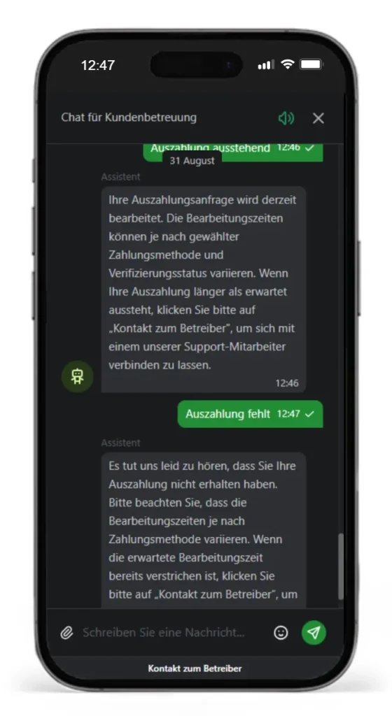 Live Chat vom Wettanbieter Playbaze